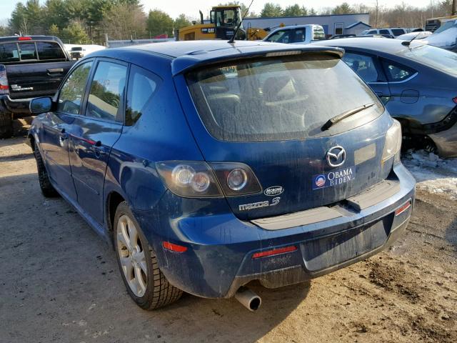 JM1BK344071697451 - 2007 MAZDA 3 HATCHBAC BLUE photo 3