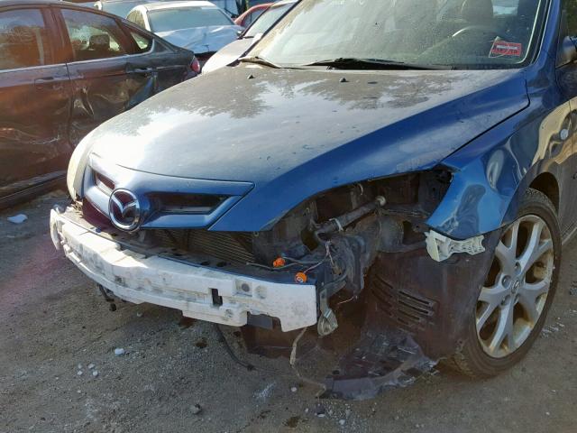 JM1BK344071697451 - 2007 MAZDA 3 HATCHBAC BLUE photo 9