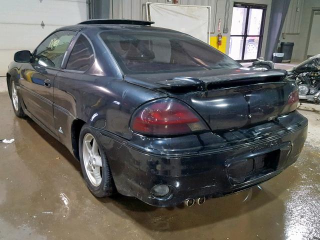 1G2NW12E8XM794224 - 1999 PONTIAC GRAND AM G BLACK photo 3