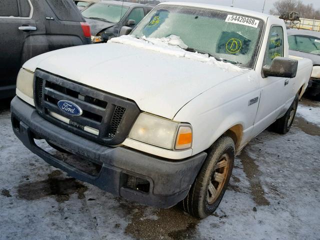 1FTYR10D97PA44534 - 2007 FORD RANGER WHITE photo 2