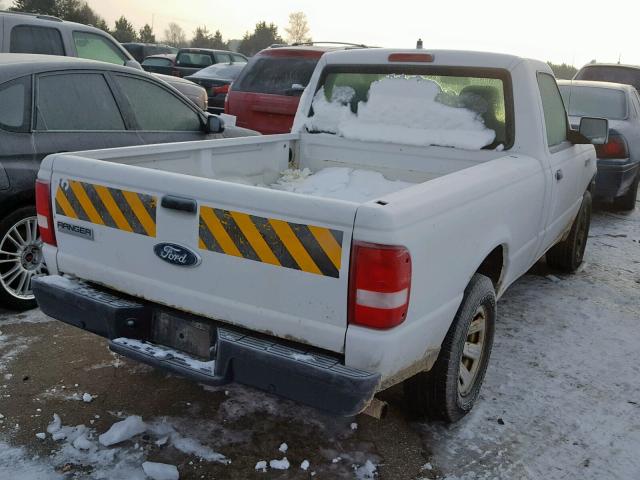 1FTYR10D97PA44534 - 2007 FORD RANGER WHITE photo 4