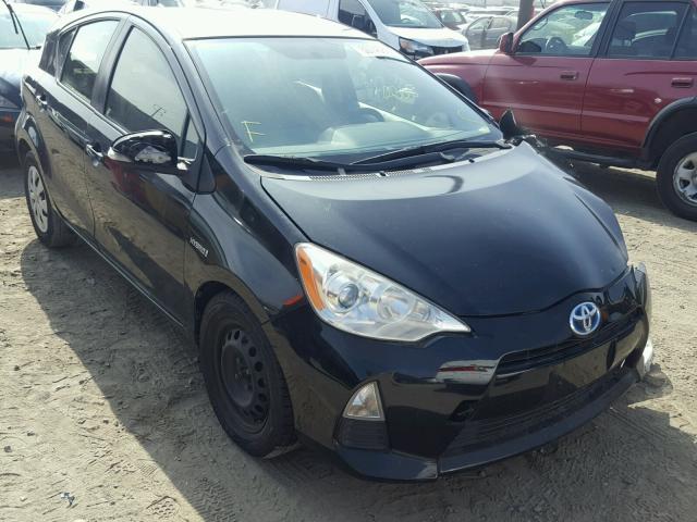 JTDKDTB31E1568006 - 2014 TOYOTA PRIUS C BLACK photo 1