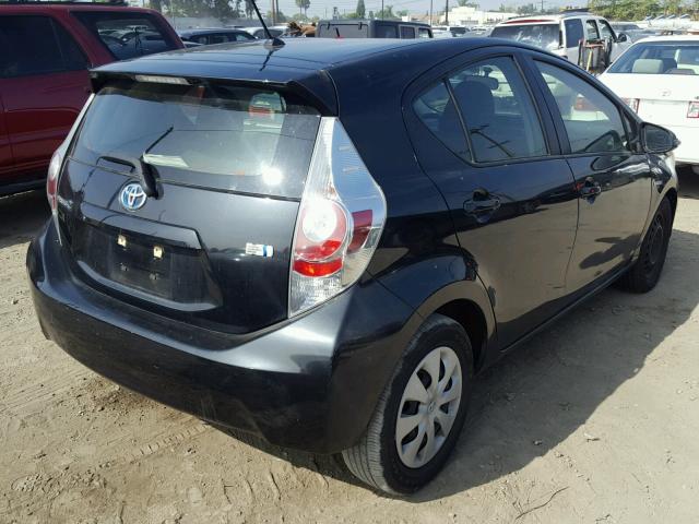 JTDKDTB31E1568006 - 2014 TOYOTA PRIUS C BLACK photo 4