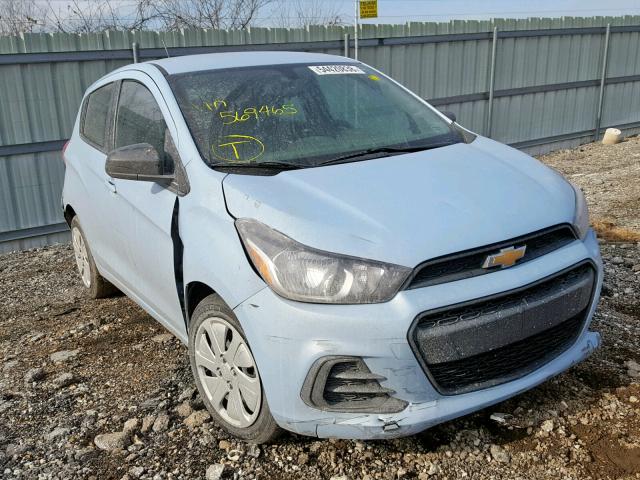 KL8CB6SA2GC569465 - 2016 CHEVROLET SPARK LS BLUE photo 1