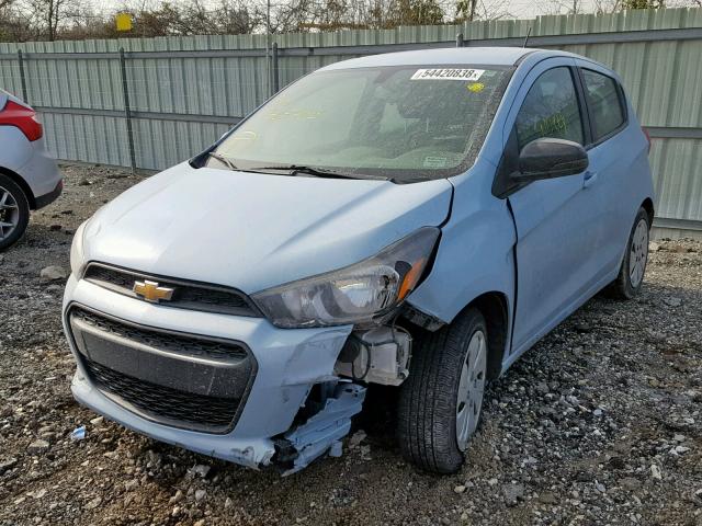 KL8CB6SA2GC569465 - 2016 CHEVROLET SPARK LS BLUE photo 2