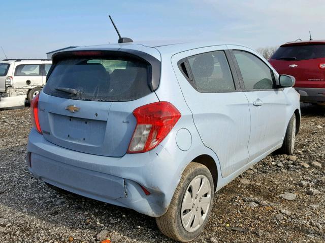 KL8CB6SA2GC569465 - 2016 CHEVROLET SPARK LS BLUE photo 4