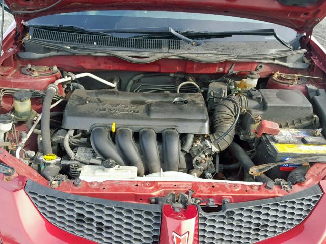 5Y2SL62803Z433355 - 2003 PONTIAC VIBE MAROON photo 7