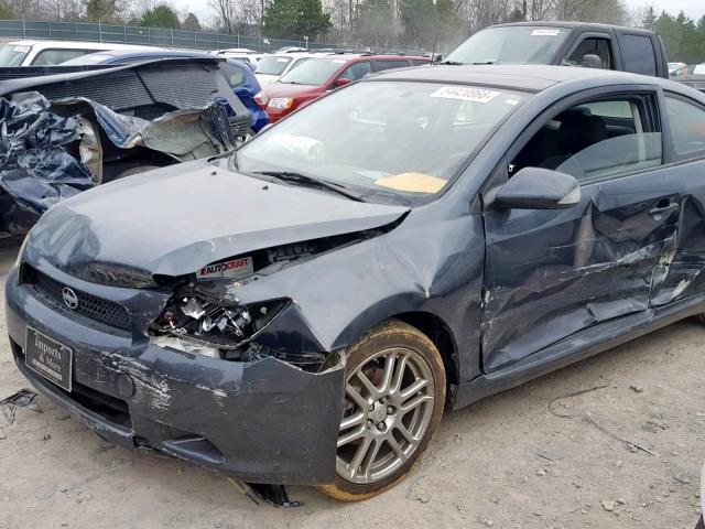 JTKDE167X80235815 - 2008 TOYOTA SCION TC ლურჯი ფოტო 10