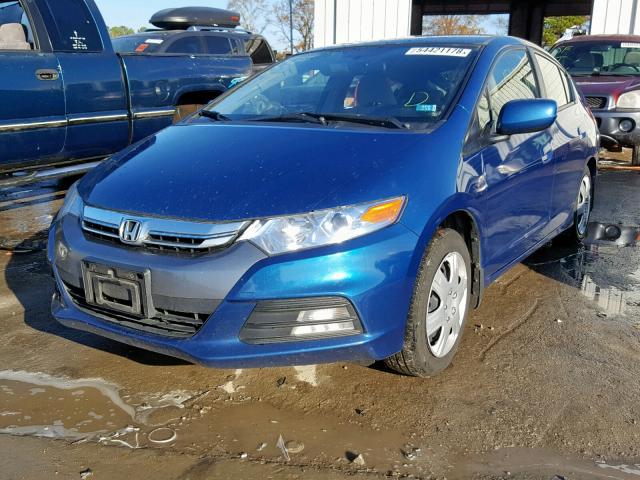 JHMZE2H31ES002546 - 2014 HONDA INSIGHT BLUE photo 2