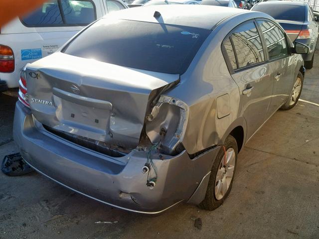 3N1AB61EX8L716546 - 2008 NISSAN SENTRA 2.0 SILVER photo 4