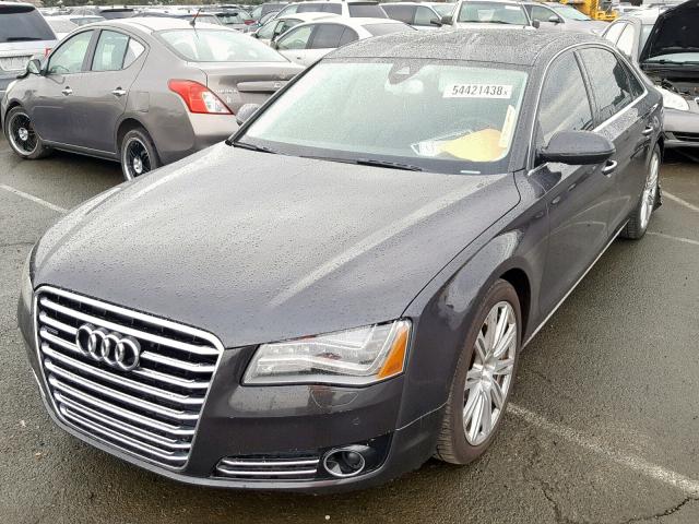 WAURVAFD0BN004951 - 2011 AUDI A8 L QUATT GRAY photo 2