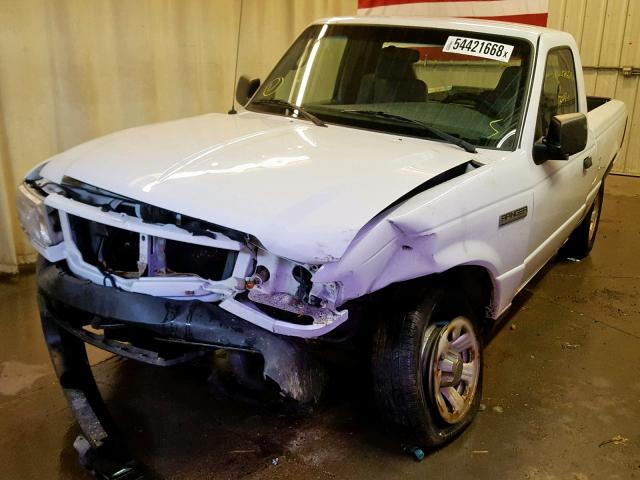 1FTYR10D49PA35453 - 2009 FORD RANGER WHITE photo 2