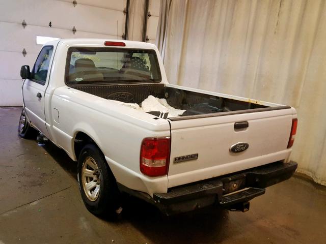 1FTYR10D49PA35453 - 2009 FORD RANGER WHITE photo 3