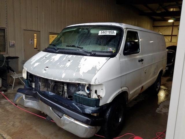 2B7HB11X12K128215 - 2002 DODGE RAM VAN B1 WHITE photo 2