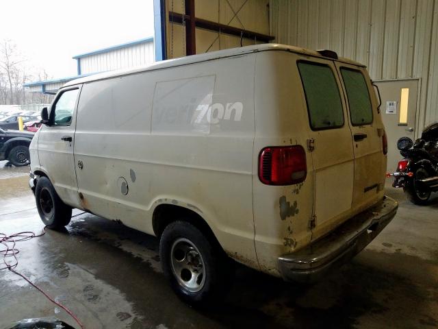 2B7HB11X12K128215 - 2002 DODGE RAM VAN B1 WHITE photo 3