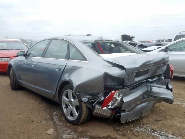 WAUDH74F38N085297 - 2008 AUDI A6 3.2 QUA SILVER photo 3