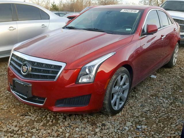 1G6AA5RX8E0105927 - 2014 CADILLAC ATS RED photo 2