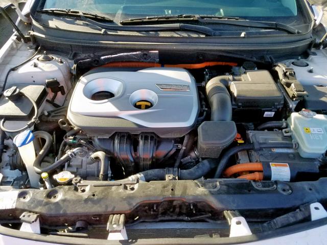 KMHE24L10HA045839 - 2017 HYUNDAI SONATA HYB WHITE photo 7