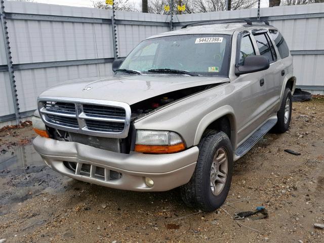 1B4HS58Z52F147196 - 2002 DODGE DURANGO SL SILVER photo 2