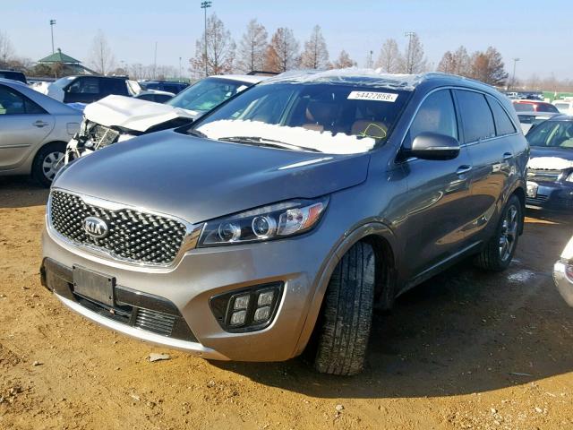 5XYPK4A17GG028910 - 2016 KIA SORENTO SX SILVER photo 2