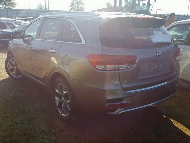 5XYPK4A17GG028910 - 2016 KIA SORENTO SX SILVER photo 3