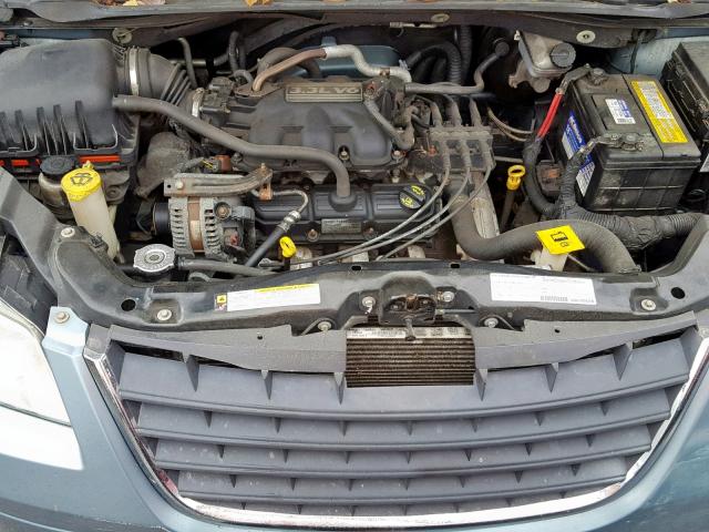 2A8HR44H28R707868 - 2008 CHRYSLER TOWN & COU BLUE photo 7