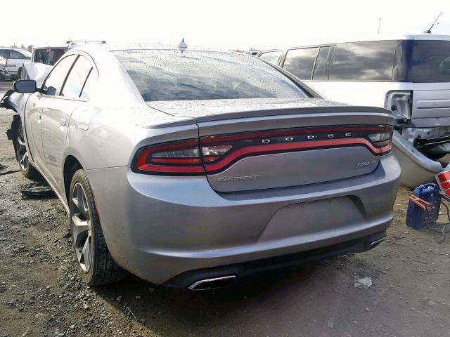 2C3CDXHG8FH817141 - 2015 DODGE CHARGER SX SILVER photo 3