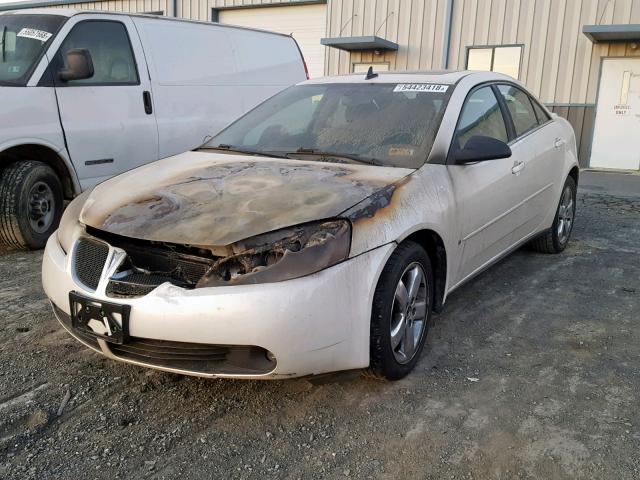 1G2ZH57N394136907 - 2009 PONTIAC G6 GT WHITE photo 2