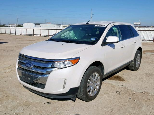 2FMDK3KC7BBA17203 - 2011 FORD EDGE LIMIT WHITE photo 2