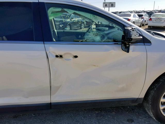 2FMDK3KC7BBA17203 - 2011 FORD EDGE LIMIT WHITE photo 9