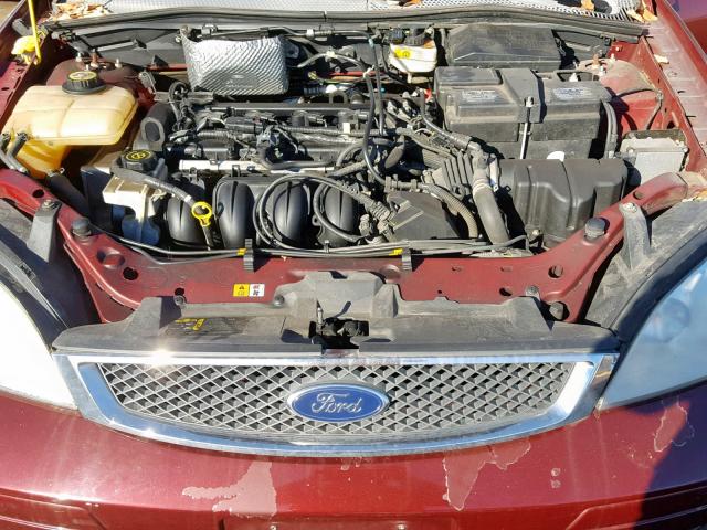 1FAHP34N97W313244 - 2007 FORD FOCUS ZX4 RED photo 7