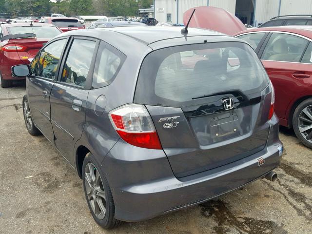 JHMGE8H38DC038902 - 2013 HONDA FIT GRAY photo 3