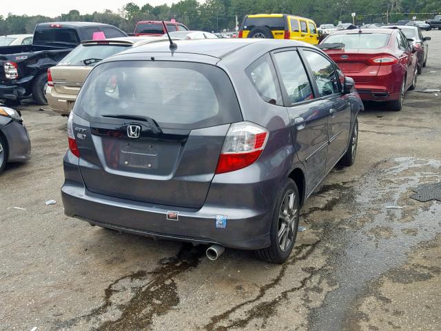 JHMGE8H38DC038902 - 2013 HONDA FIT GRAY photo 4