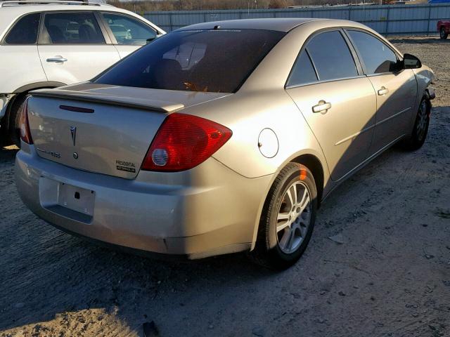 1G2ZF55B764181956 - 2006 PONTIAC G6 SE BROWN photo 4