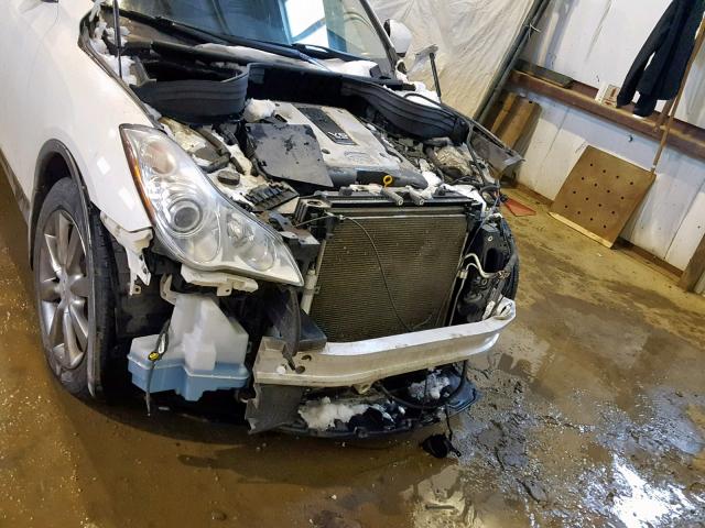 JN1AJ0HR9AM756590 - 2010 INFINITI EX35 BASE WHITE photo 9