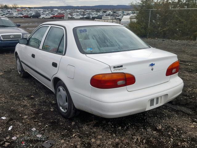 1Y1SK5281XZ419821 - 1999 CHEVROLET GEO PRIZM WHITE photo 3