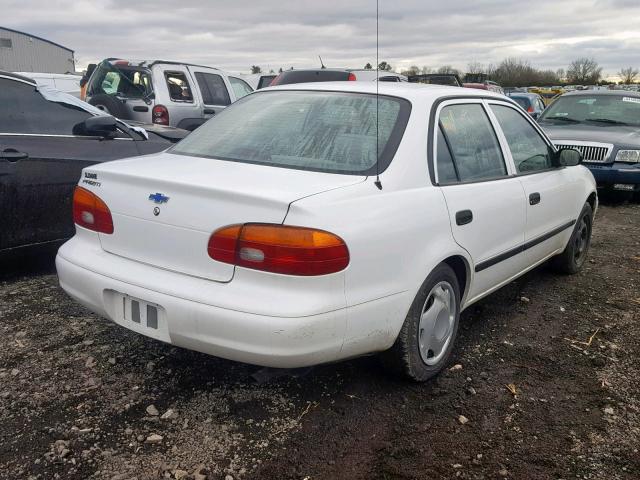 1Y1SK5281XZ419821 - 1999 CHEVROLET GEO PRIZM WHITE photo 4