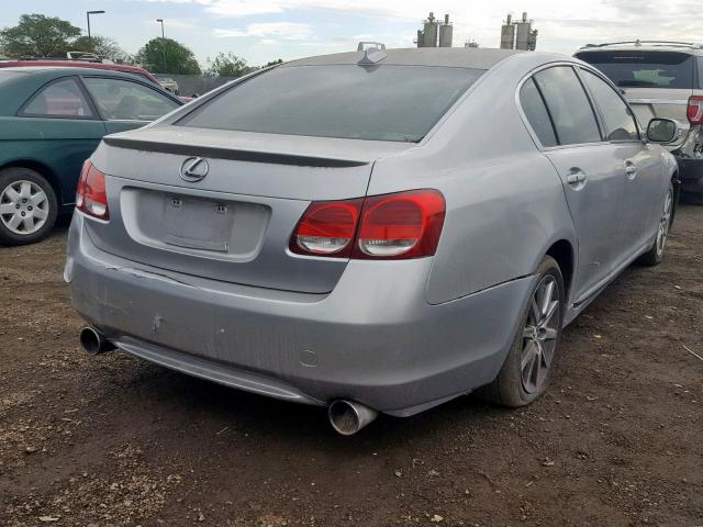 JTHBH96S165040452 - 2006 LEXUS GS GENERAT SILVER photo 4