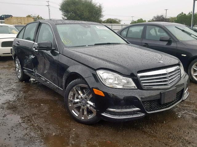 WDDGF4HBXDA845261 - 2013 MERCEDES-BENZ C 250 BLACK photo 1