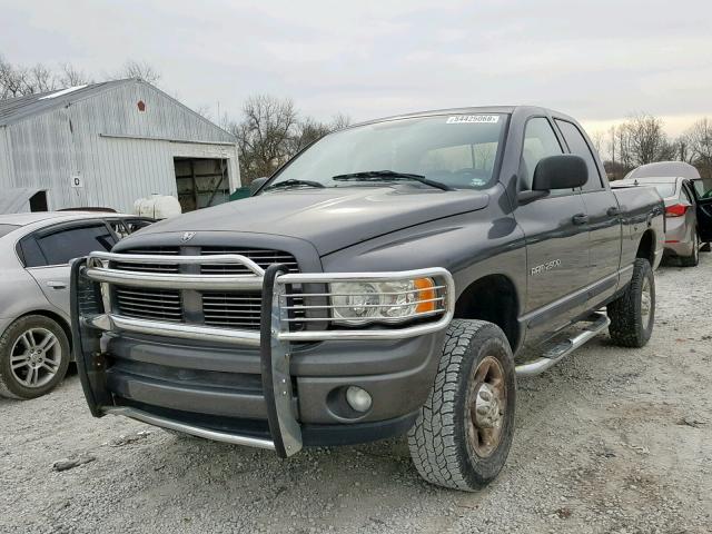 3D7KU28D84G127344 - 2004 DODGE RAM 2500 S GRAY photo 2