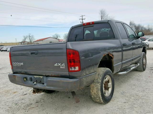 3D7KU28D84G127344 - 2004 DODGE RAM 2500 S GRAY photo 4