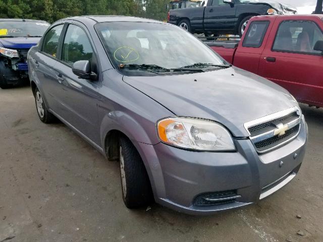 KL1TD5DE3AB130498 - 2010 CHEVROLET AVEO LS GRAY photo 1