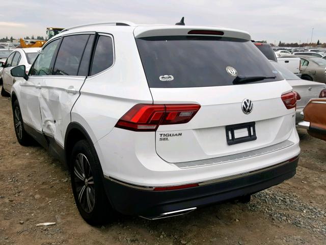 3VV3B7AX6JM015176 - 2018 VOLKSWAGEN TIGUAN SE WHITE photo 3