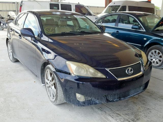 JTHBK262572046766 - 2007 LEXUS IS 250 BLUE photo 1