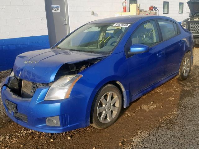 3N1AB6AP6AL632747 - 2010 NISSAN SENTRA 2.0 BLUE photo 2