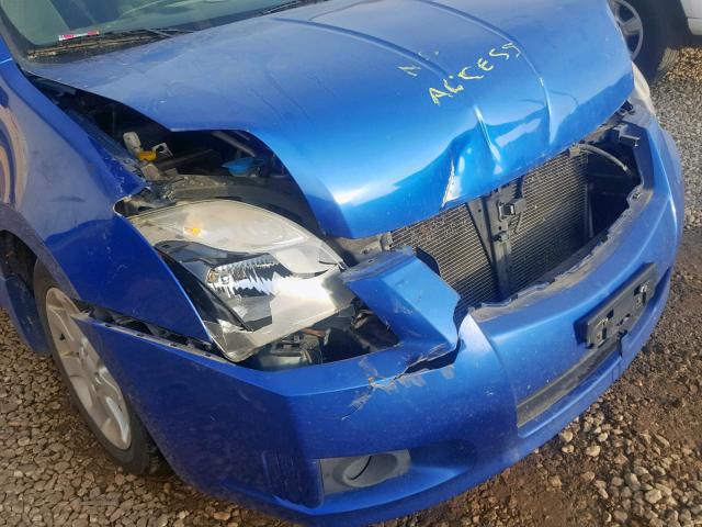 3N1AB6AP6AL632747 - 2010 NISSAN SENTRA 2.0 BLUE photo 9