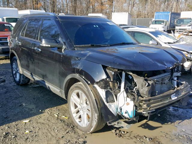 1FM5K8F88HGC75304 - 2017 FORD EXPLORER L BLACK photo 1