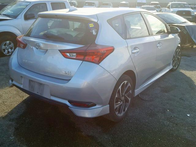 JTNKARJEXGJ512319 - 2016 TOYOTA SCION IM SILVER photo 4