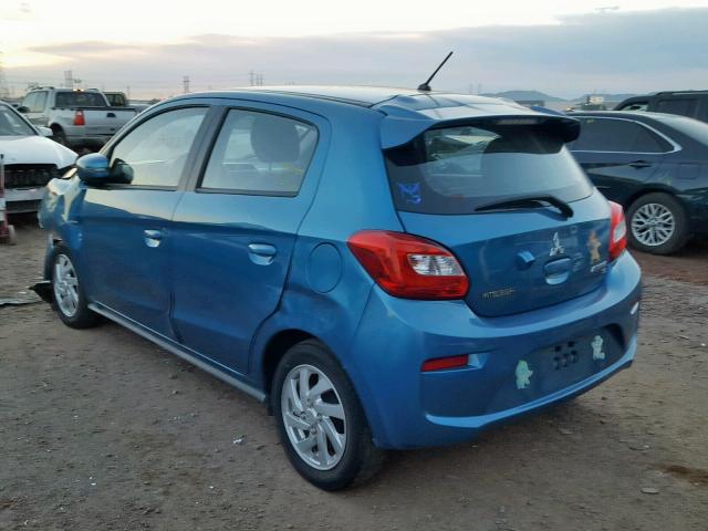 ML32A4HJ0HH002017 - 2017 MITSUBISHI MIRAGE SE BLUE photo 3