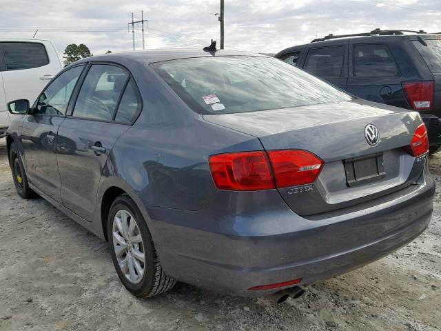 3VWDX7AJ3BM309357 - 2011 VOLKSWAGEN JETTA SE GRAY photo 3